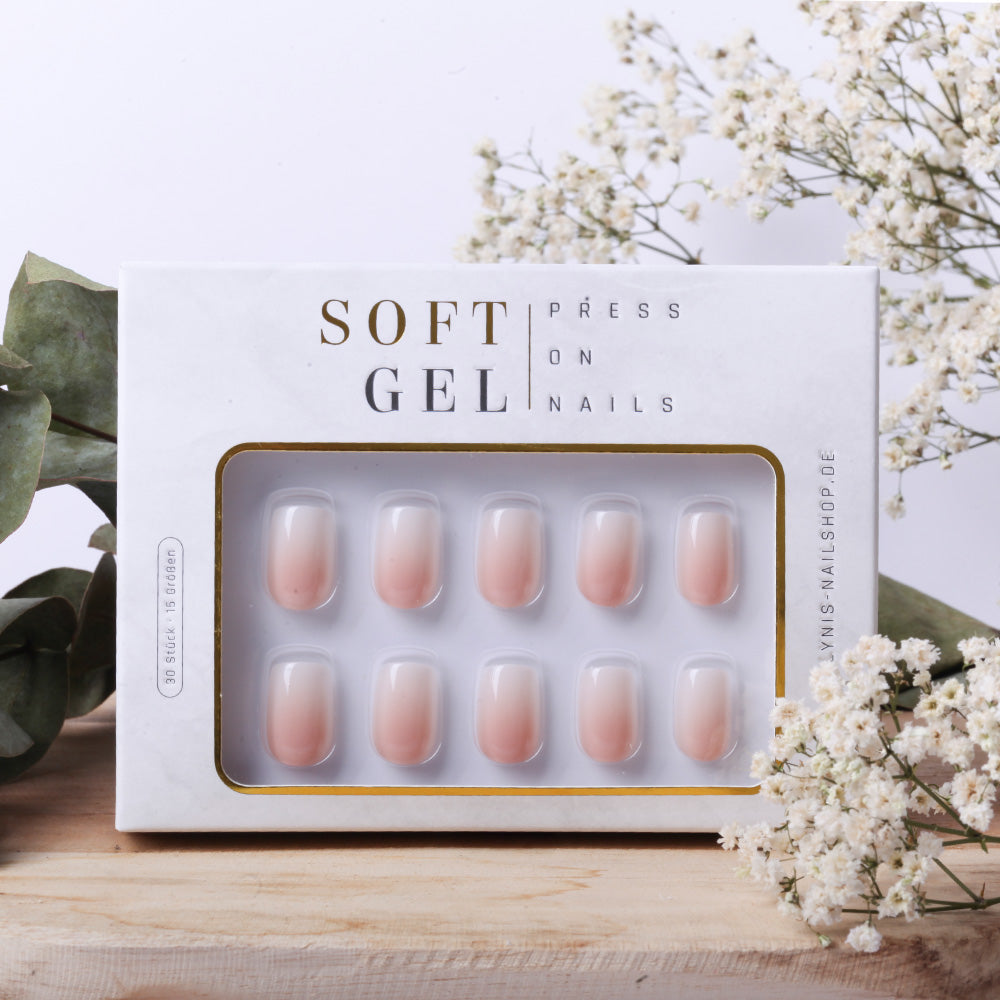 Babyboomer Square · Soft Gel · Press on Nails für Nageldesign Nägel & Nagelstudios Babyboomer Square · Soft Gel · Press on Nails,  für Nägel im Nageldesign & Nagelstudios