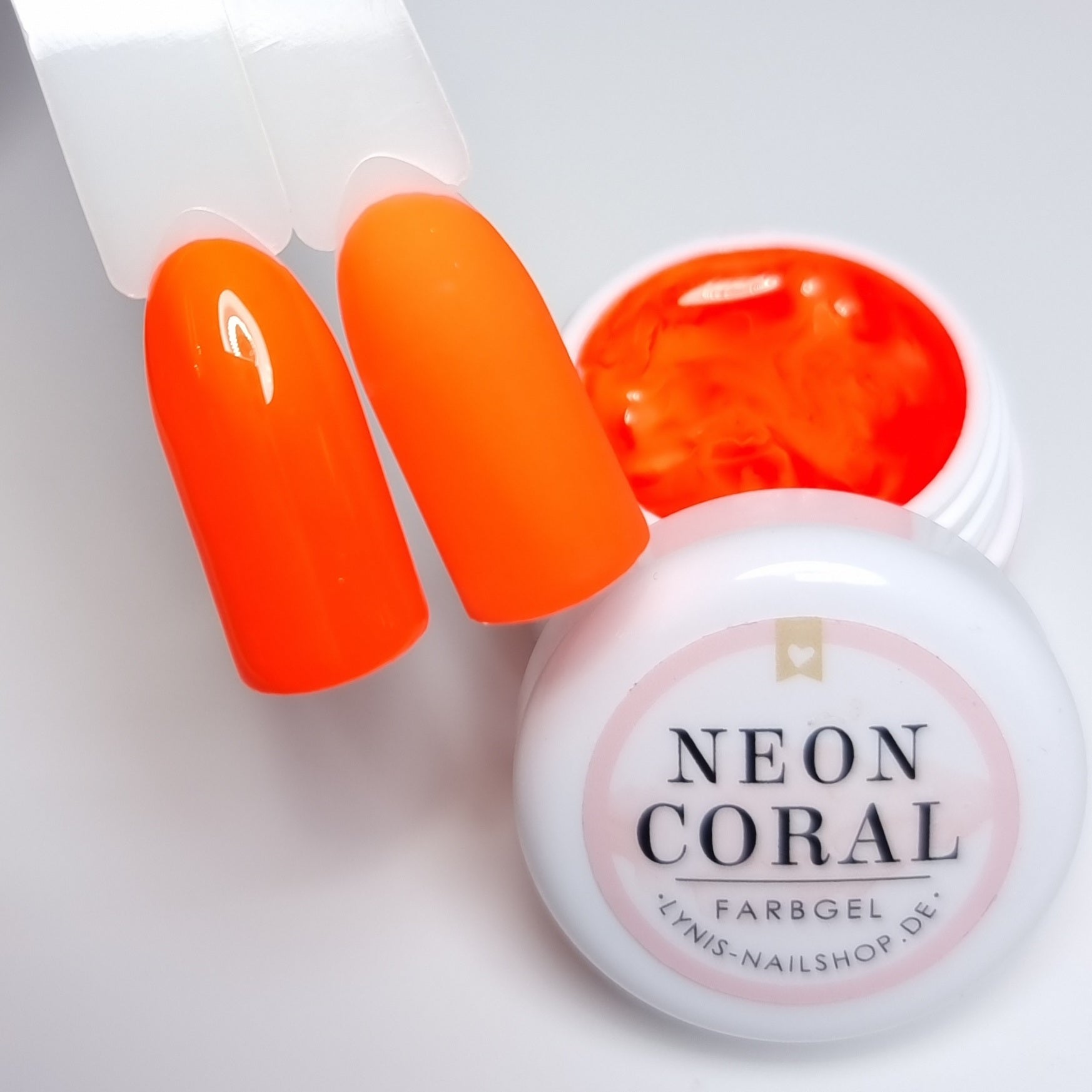 Neon Coral · Dekogel 5ml** für Nageldesign Nägel & Nagelstudios Neon Coral · Dekogel 5ml**, deko, dekogel, farbe, farbgel, gel, leuchtend, orange für Nägel im Nageldesign & Nagelstudios