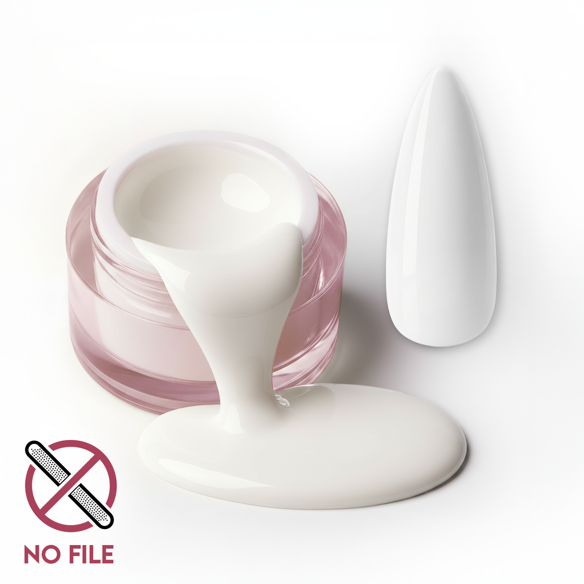 No File · Builder Gel Milky White* No File · Builder Gel Milky White*