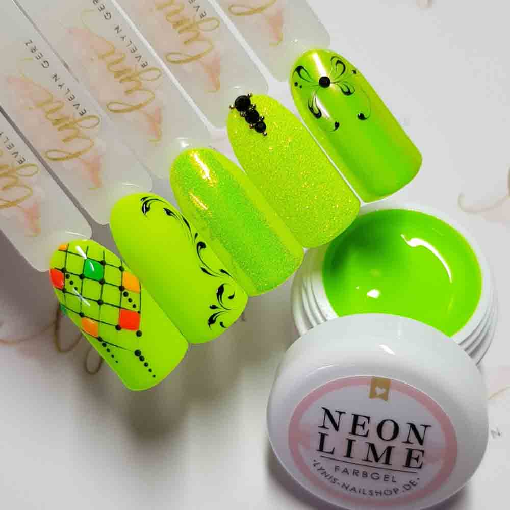 Neon Lime · Dekogel 5ml** für Nageldesign Nägel & Nagelstudios Neon Lime · Dekogel 5ml**, deko, dekogel, farbe, farbgel, gel, grün, leuchtend, limette für Nägel im Nageldesign & Nagelstudios