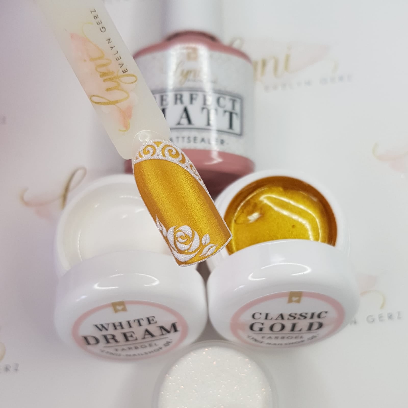 Classic Gold · Farbgel 5ml* für Nageldesign Nägel & Nagelstudios Classic Gold · Farbgel 5ml*, color gel, Farbe für Nägel, Gel Farben, Gelnägel Farbe, klassisches Gold für Nägel im Nageldesign & Nagelstudios