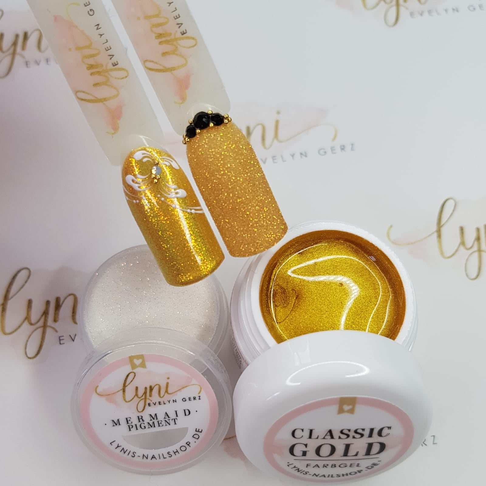 Classic Gold · Farbgel 5ml* für Nageldesign Nägel & Nagelstudios Classic Gold · Farbgel 5ml*, color gel, Farbe für Nägel, Gel Farben, Gelnägel Farbe, klassisches Gold für Nägel im Nageldesign & Nagelstudios