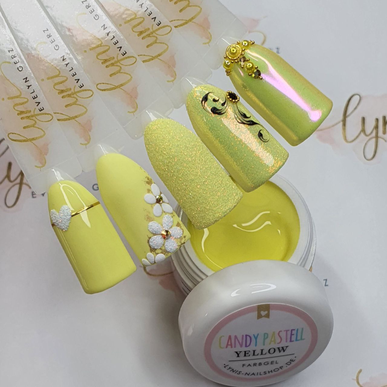 Candy Pastell Yellow · Farbgel 5ml* für Nageldesign Nägel & Nagelstudios Candy Pastell Yellow · Farbgel 5ml*, color gel, Farbe für Nägel, Gel Farben, Gelb, Gelnägel Farbe für Nägel im Nageldesign & Nagelstudios
