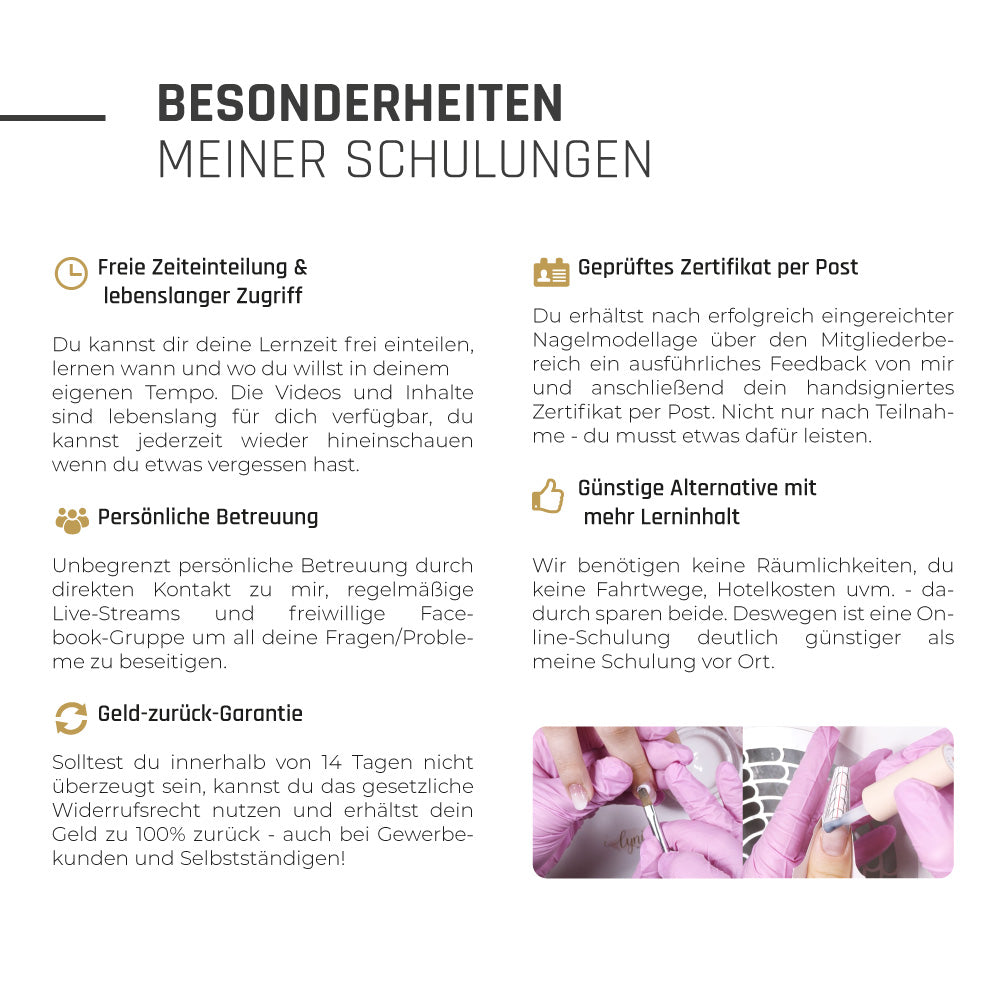 No File Kurs · Speed Training für Nageldesign Nägel & Nagelstudios No File Kurs · Speed Training, für Nägel im Nageldesign & Nagelstudios