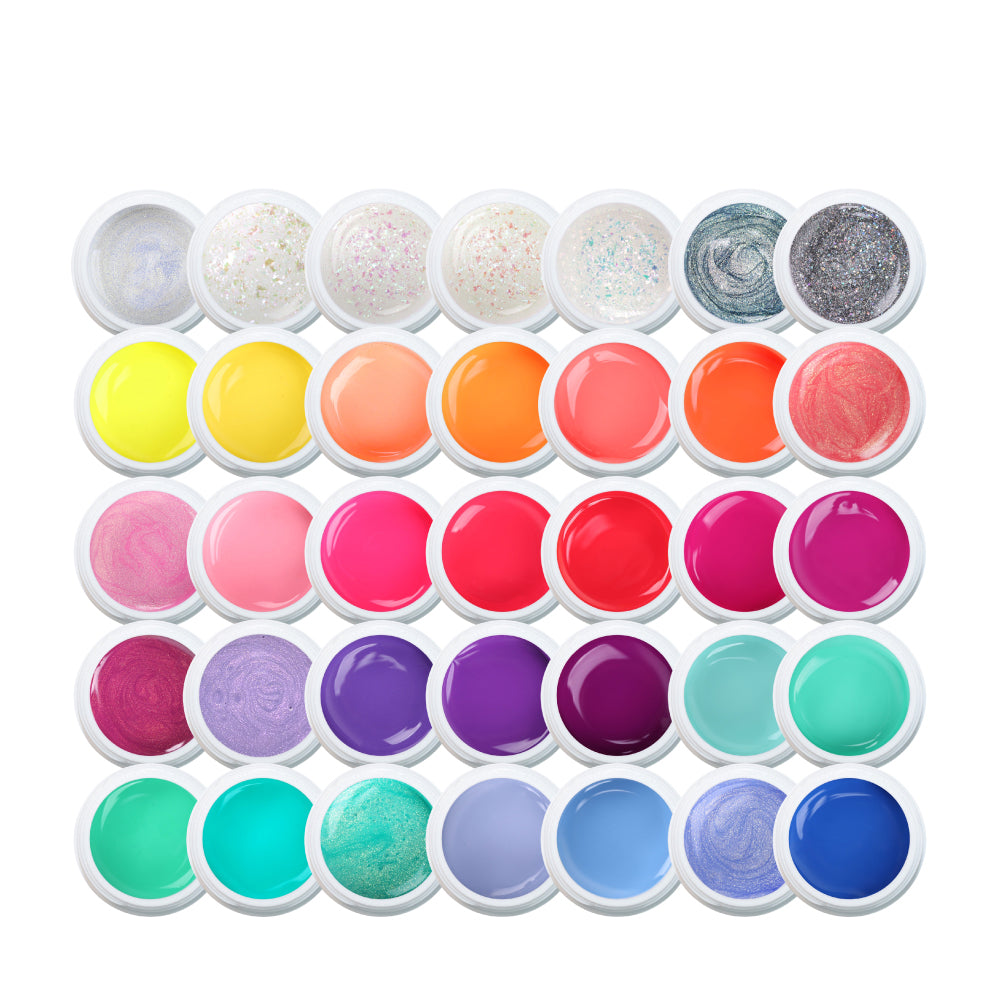 Spring · Summer Farbgel Set 35 Stück* für Nageldesign Nägel & Nagelstudios Spring · Summer Farbgel Set 35 Stück*, color gel, Farbe für Nägel, Gel Farben, Gelnägel Farbe, kit für Nägel im Nageldesign & Nagelstudios