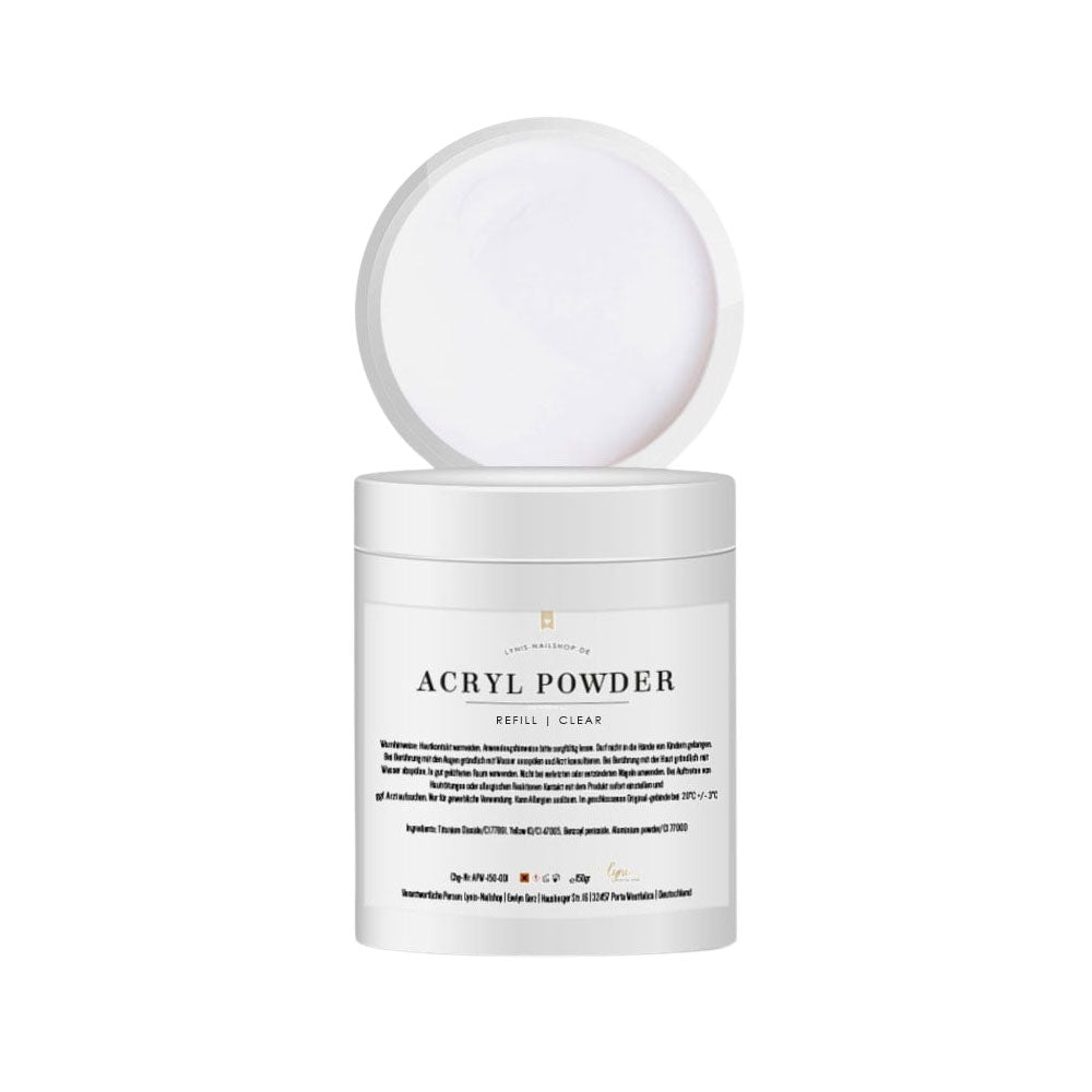 Acrylpowder · Clear Refill 150g* Acrylpowder · Clear Refill 150g*