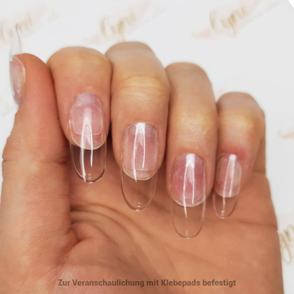 Rund Normal · Clear · Press On Tips für Nageldesign Nägel & Nagelstudios Rund Normal · Clear · Press On Tips, aufdrück Nägel, aufklebe Nagel, aufkleben, Click it Nagel, click it tips, coffin, durchsichtig, Fullcover Tips, klar, oval, Press on nail, press on nails, press on nägel, rund für Nägel im Nageldesign & Nagelstudios