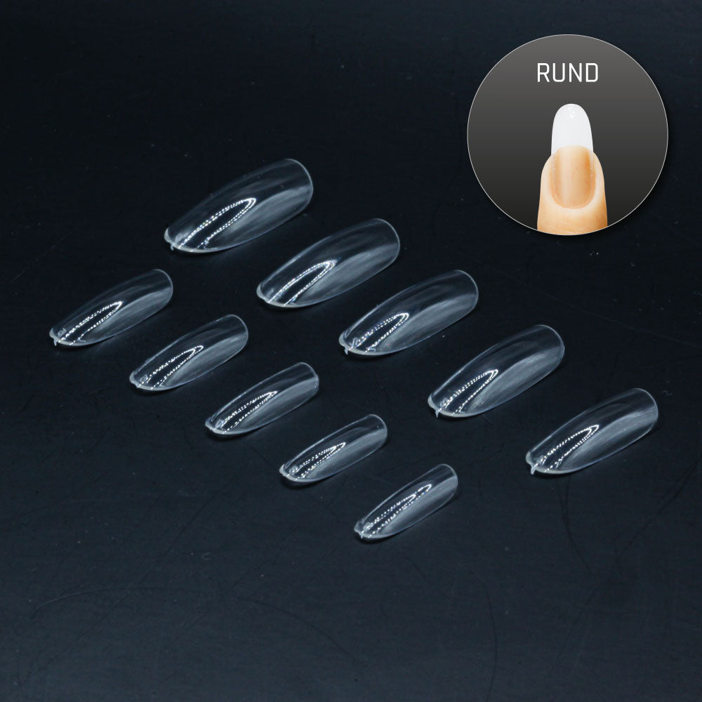 Rund Normal · Clear · Press On Tips für Nageldesign Nägel & Nagelstudios Rund Normal · Clear · Press On Tips, aufdrück Nägel, aufklebe Nagel, aufkleben, Click it Nagel, click it tips, coffin, durchsichtig, Fullcover Tips, klar, oval, Press on nail, press on nails, press on nägel, rund für Nägel im Nageldesign & Nagelstudios