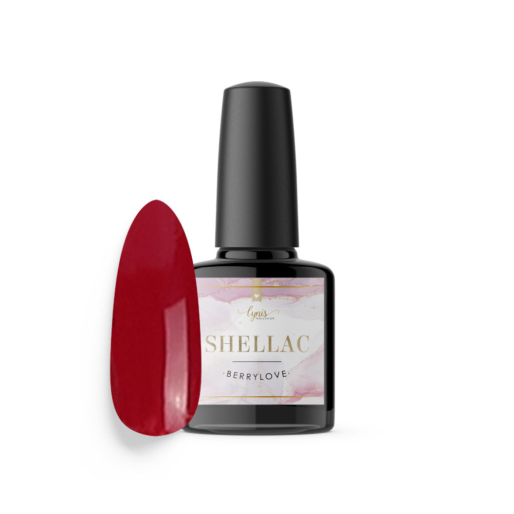 Shellac · Berrylove 7,3ml für Nageldesign Nägel & Nagelstudios Shellac · Berrylove 7,3ml, gel polish, gellack, nail polish, rot, uv lack für Nägel im Nageldesign & Nagelstudios