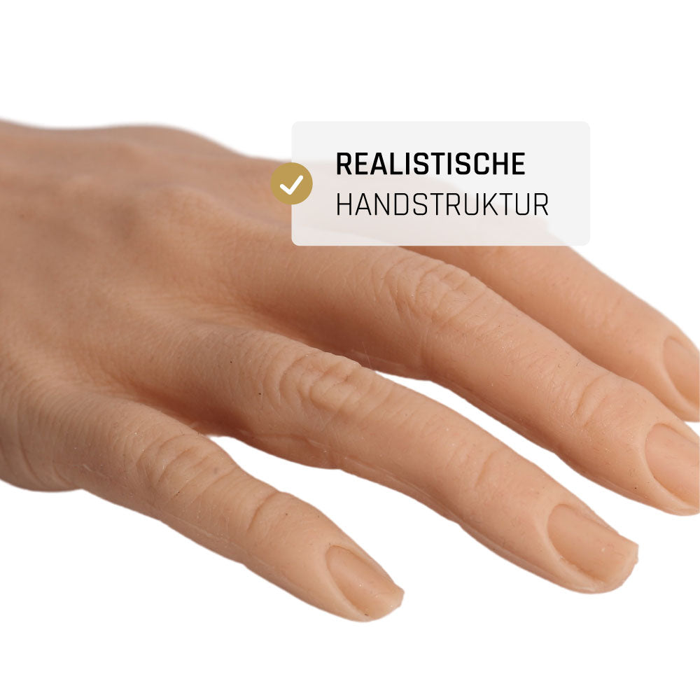 Bewegliche Silikonhand · Übungshand als Trainer für Nägel für Nageldesign Nägel & Nagelstudios Bewegliche Silikonhand · Übungshand als Trainer für Nägel, Nailtrainer für Nägel im Nageldesign & Nagelstudios