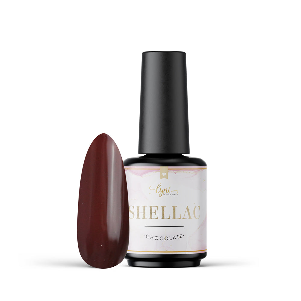 Shellac · Chocolate 7,3ml für Nageldesign Nägel & Nagelstudios Shellac · Chocolate 7,3ml, braun, gel polish, gellack, nail polish, uv lack für Nägel im Nageldesign & Nagelstudios