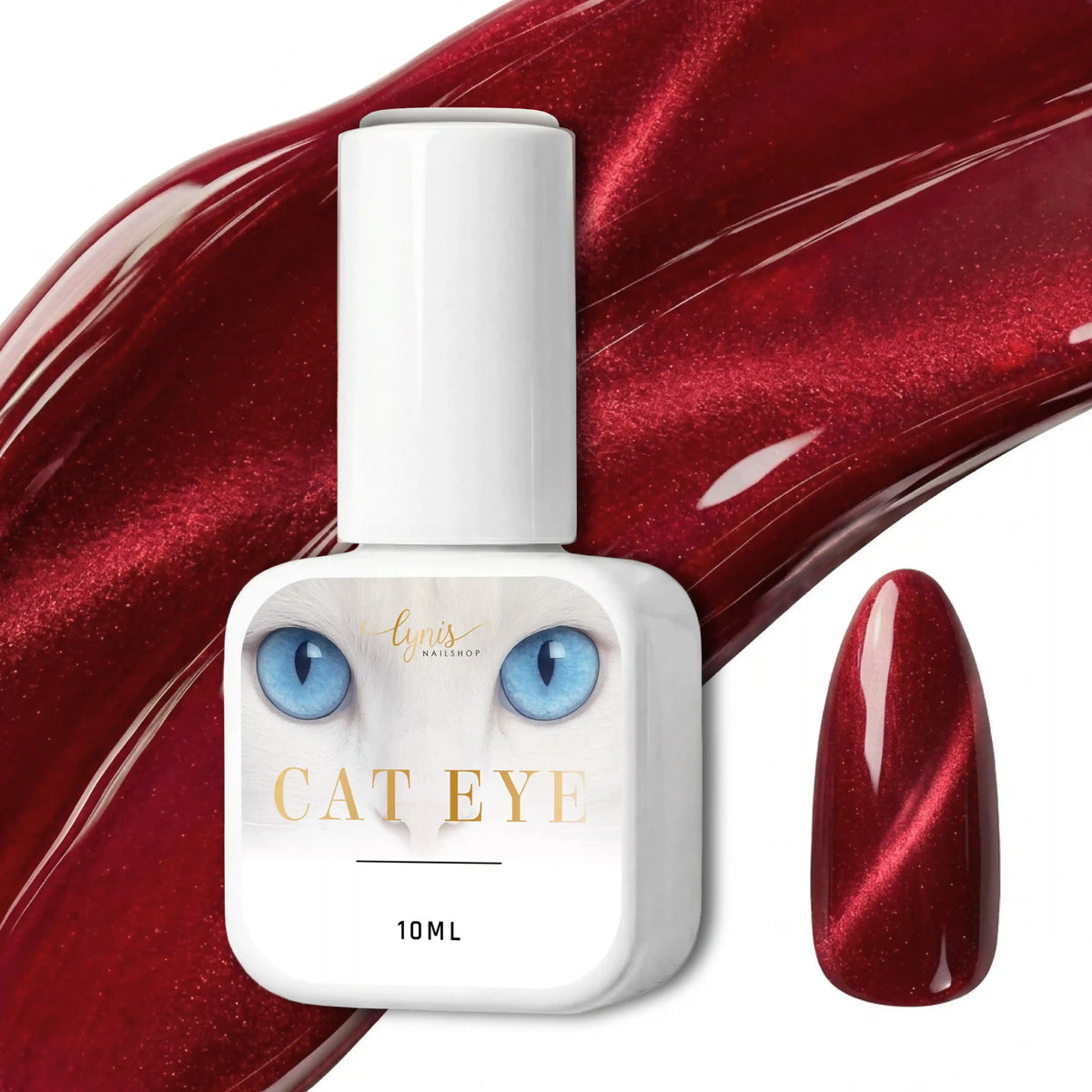 Shellac · Poppy Cat Eye Red 10ml Shellac · Poppy Cat Eye Red 10ml