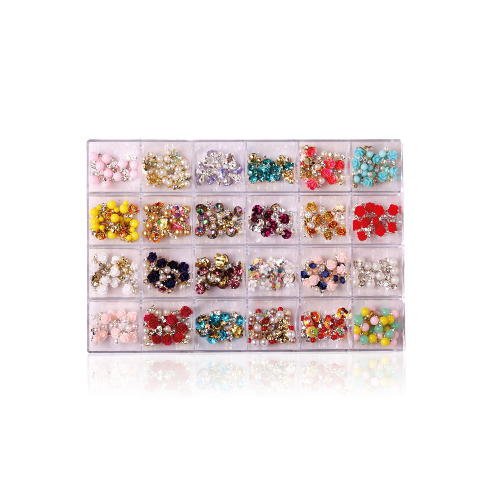 Blumen · NailArt Charm · Box für Nageldesign Nägel & Nagelstudios Blumen · NailArt Charm · Box, edelsteine, flower, kristall blumen, nagelschmuck, steinchen, steine für Nägel im Nageldesign & Nagelstudios