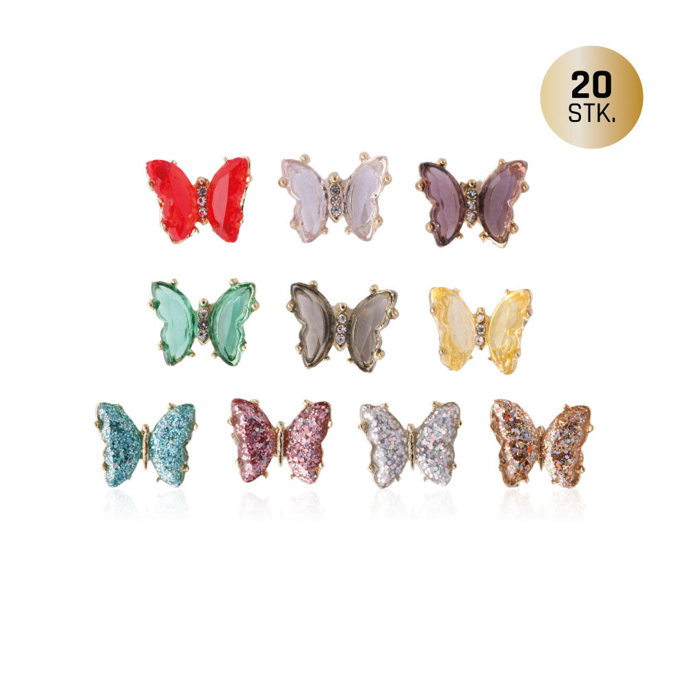 Schmetterlinge | NailArt Charm | Box für Nageldesign Nägel & Nagelstudios Schmetterlinge | NailArt Charm | Box, butterfly, charms, edelsteine, kristall schmetterlinge, nagelschmuck, overlay, overlays, steinchen, steine für Nägel im Nageldesign & Nagelstudios