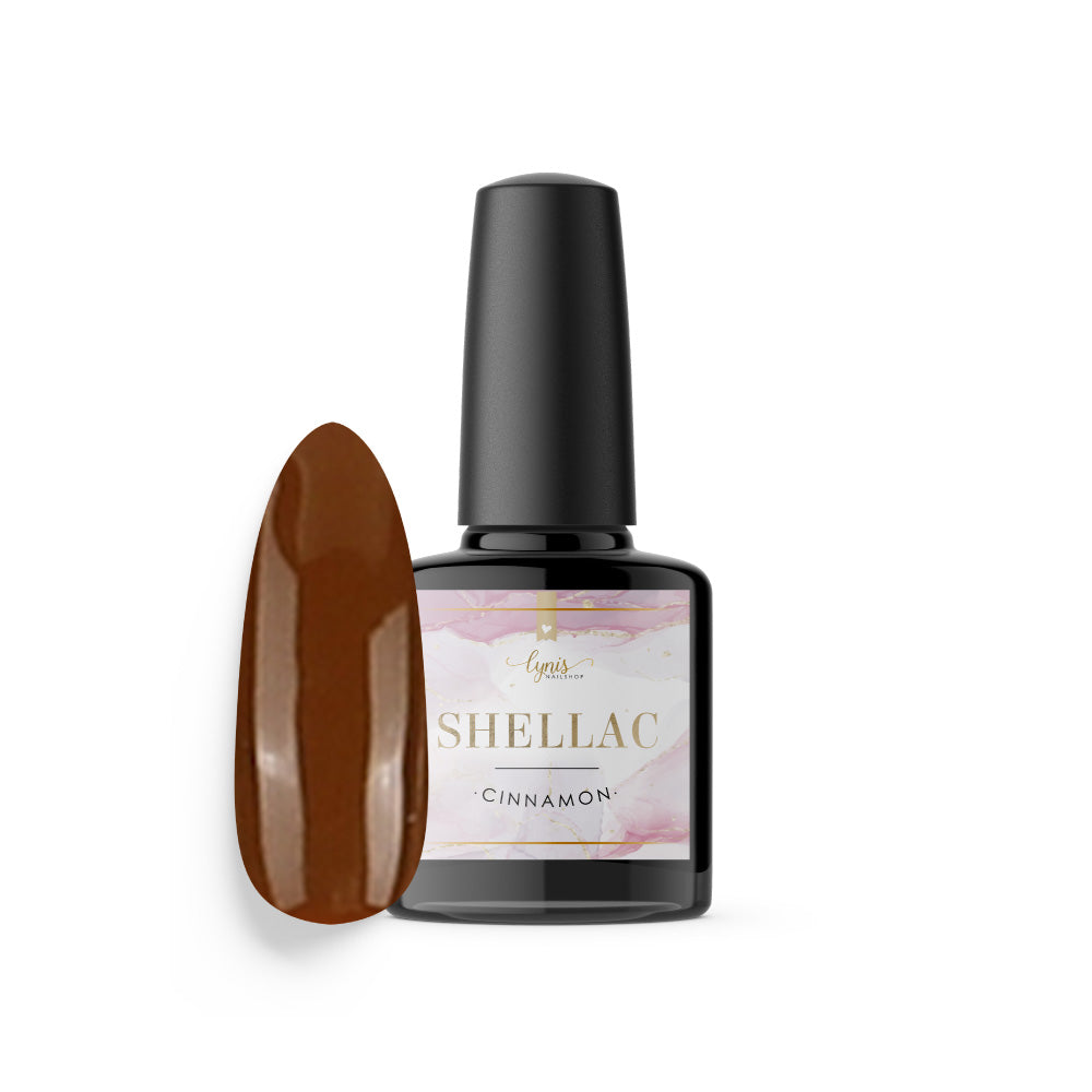Shellac · Cinnamon 7,3ml für Nageldesign Nägel & Nagelstudios Shellac · Cinnamon 7,3ml, braun, dunkel braun, gel polish, gellack, nail polish, uv lack für Nägel im Nageldesign & Nagelstudios