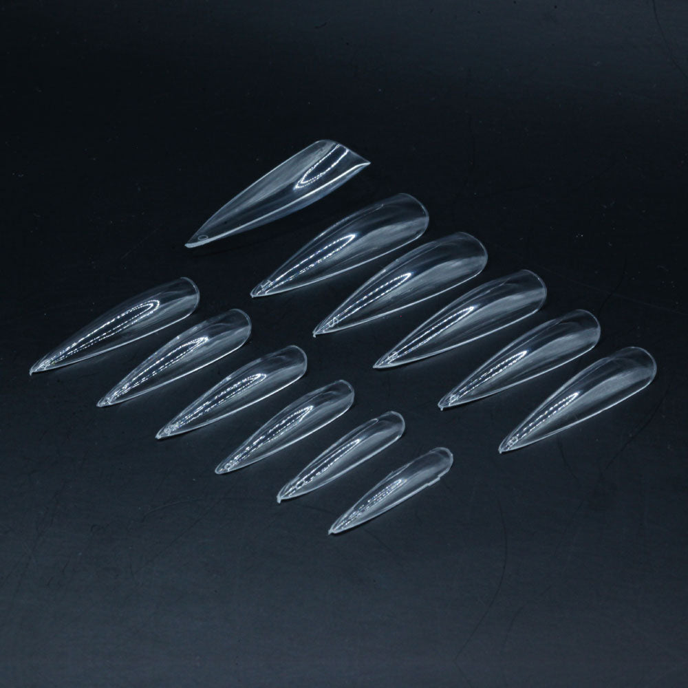 Stiletto Lang · Clear · Press On Tips für Nageldesign Nägel & Nagelstudios Stiletto Lang · Clear · Press On Tips, aufdrück Nägel, aufklebe Nagel, aufkleben, Click it Nagel, click it tips, coffin, durchsichtig, form, Fullcover Tips, klar, Press on nail, press on nails, press on nägel, spitz, stiletto für Nägel im Nageldesign & Nagelstudios