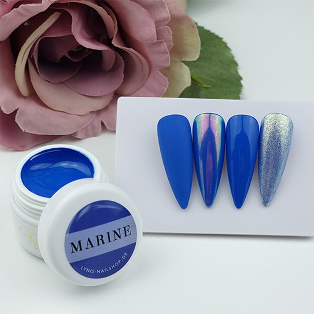 Farbgel Marine 5ml Premium* für Nageldesign Nägel & Nagelstudios Farbgel Marine 5ml Premium*, blau, color gel, Farbe für Nägel, Gel Farben, Gelnägel Farbe für Nägel im Nageldesign & Nagelstudios