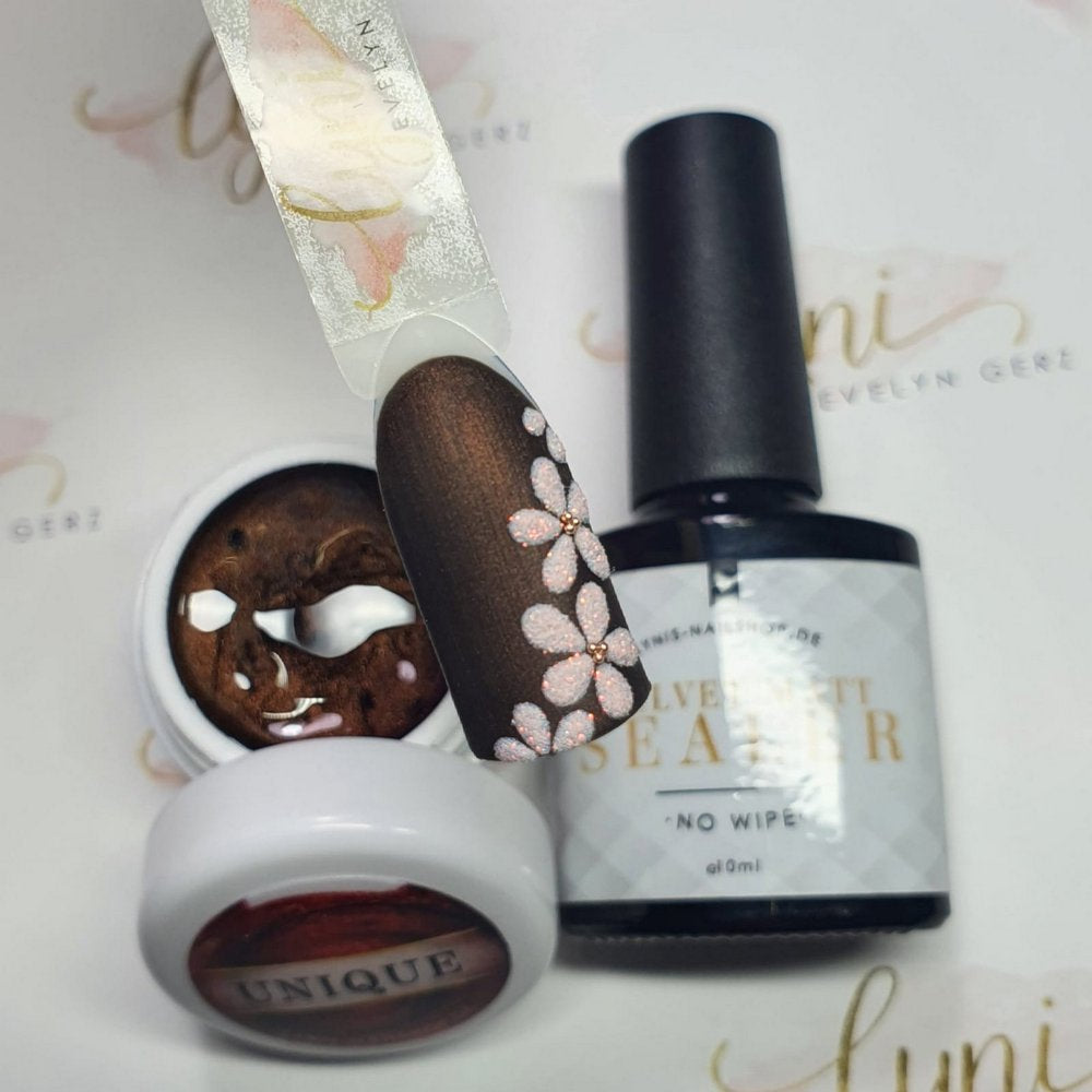 Farbgel Unique 5ml Premium* für Nageldesign Nägel & Nagelstudios Farbgel Unique 5ml Premium*, braun, color gel, Farbe für Nägel, Gel Farben, Gelnägel Farbe, rot, schimmer für Nägel im Nageldesign & Nagelstudios