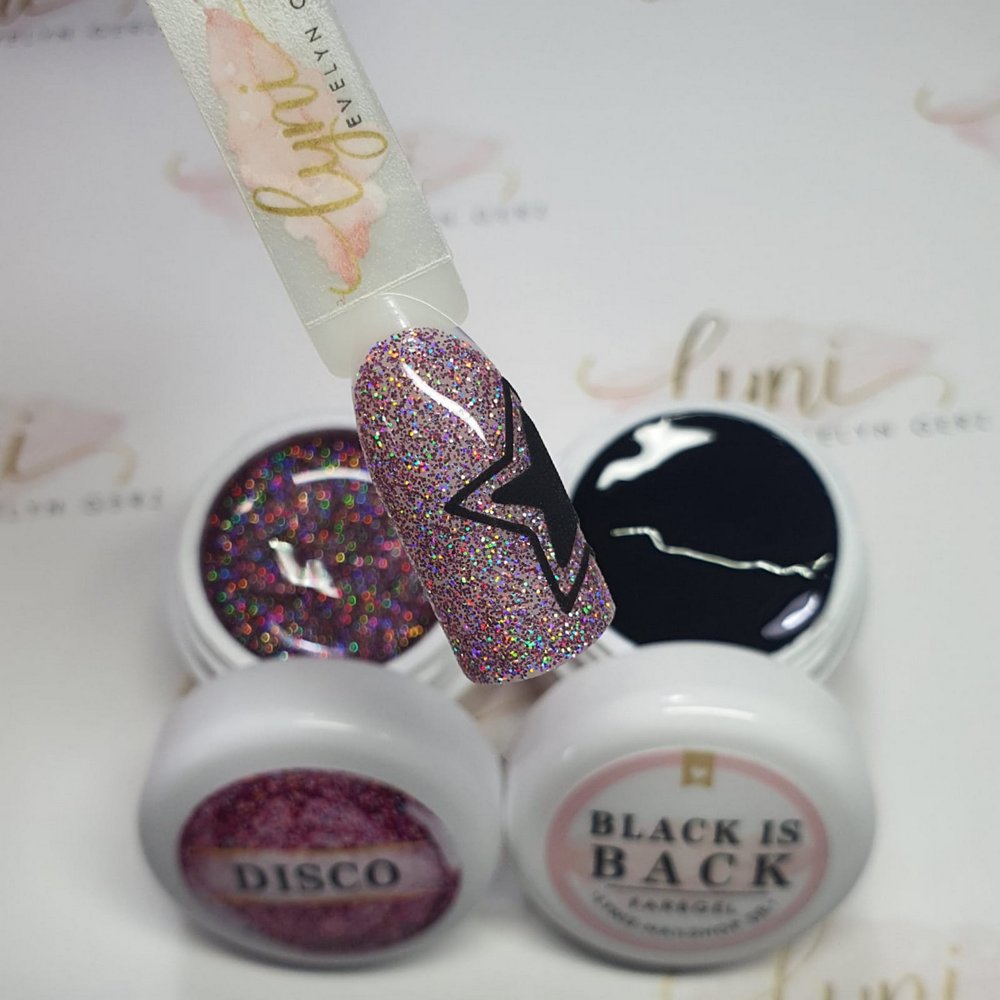 Farbgel Disco 5ml Premium* für Nageldesign Nägel & Nagelstudios Farbgel Disco 5ml Premium*, color gel, effektgel, Farbe für Nägel, Gel Farben, Gelnägel Farbe, Glitter Gel, Glitzergel, holo, pink für Nägel im Nageldesign & Nagelstudios