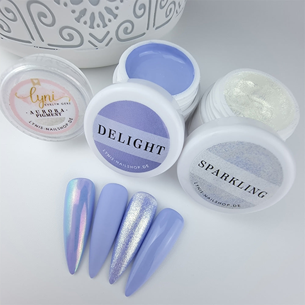 Farbgel Delight 5ml Premium* für Nageldesign Nägel & Nagelstudios Farbgel Delight 5ml Premium*, blau, color gel, Farbe für Nägel, Gel Farben, Gelnägel Farbe, lila für Nägel im Nageldesign & Nagelstudios