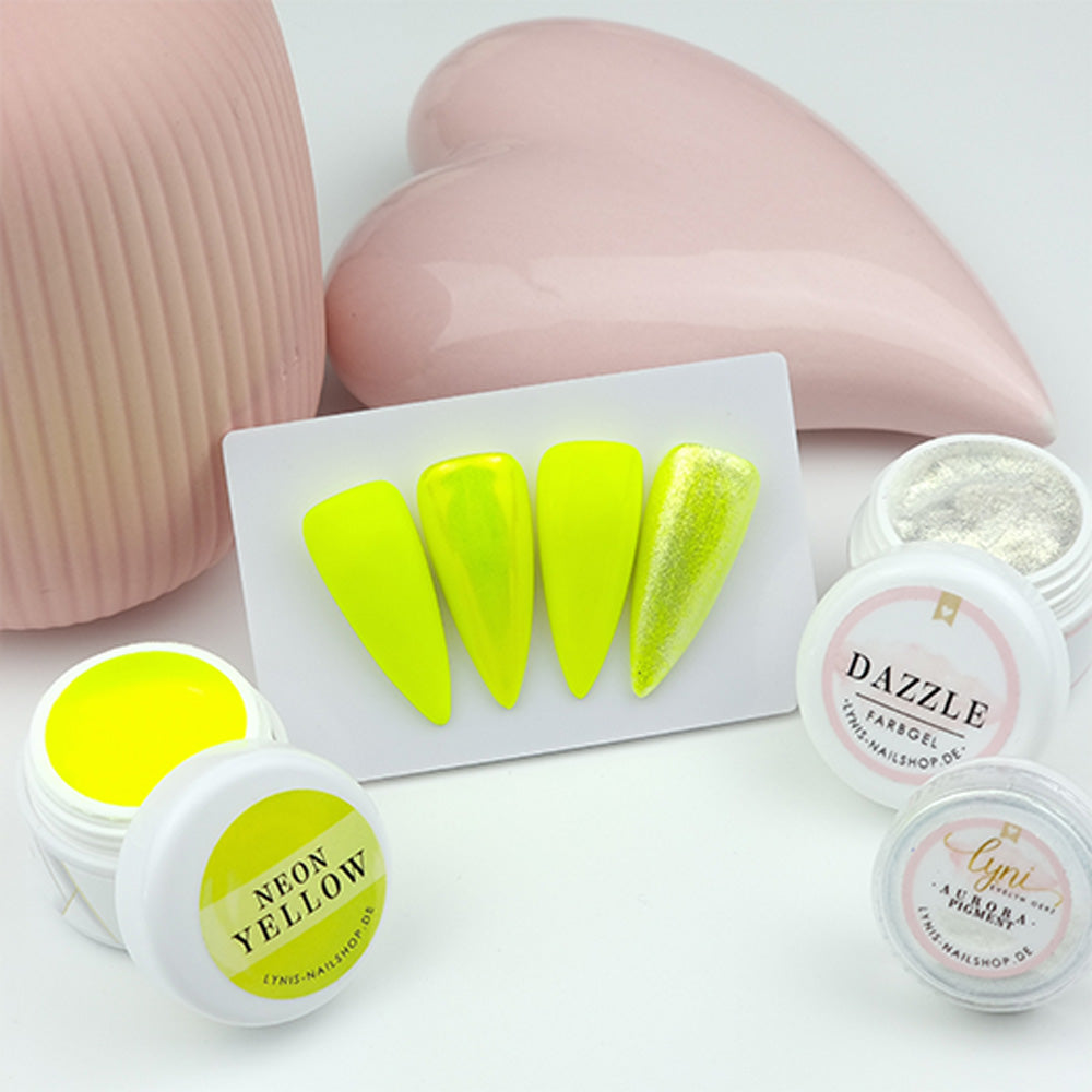 Neon Yellow · Dekogel 5ml** für Nageldesign Nägel & Nagelstudios Neon Yellow · Dekogel 5ml**, deko, dekogel, farbe, farbgel, gel, gelb, leuchtend, yellow für Nägel im Nageldesign & Nagelstudios