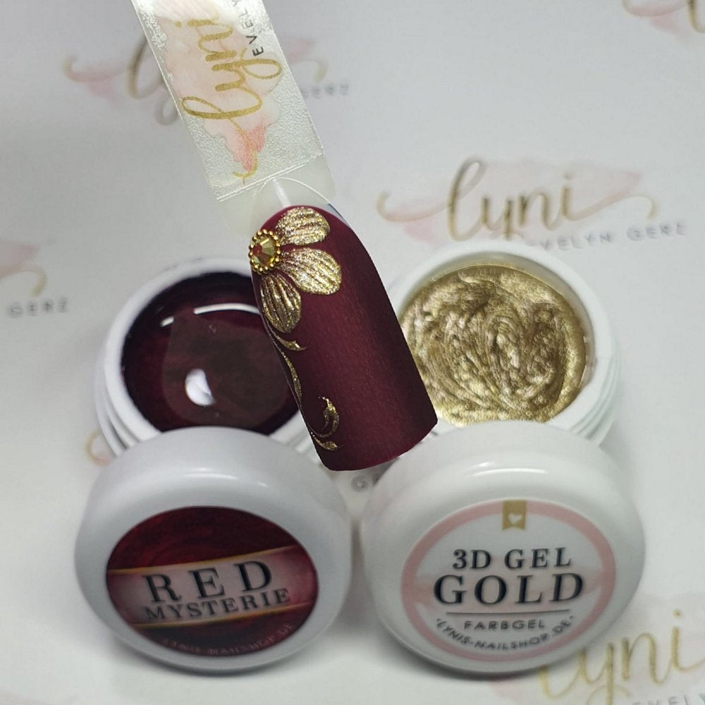 Farbgel Red Mystery 5ml Premium* für Nageldesign Nägel & Nagelstudios Farbgel Red Mystery 5ml Premium*, color gel, Farbe für Nägel, Gel Farben, Gelnägel Farbe, rot, schimmer für Nägel im Nageldesign & Nagelstudios