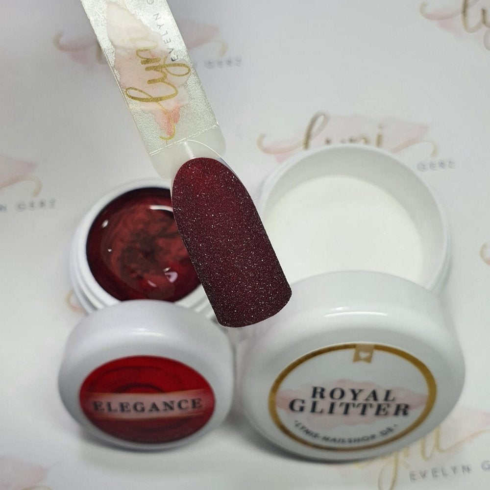 Farbgel Elegance 5ml Premium* für Nageldesign Nägel & Nagelstudios Farbgel Elegance 5ml Premium*, color gel, Farbe für Nägel, Gel Farben, Gelnägel Farbe, rot, schimmer für Nägel im Nageldesign & Nagelstudios
