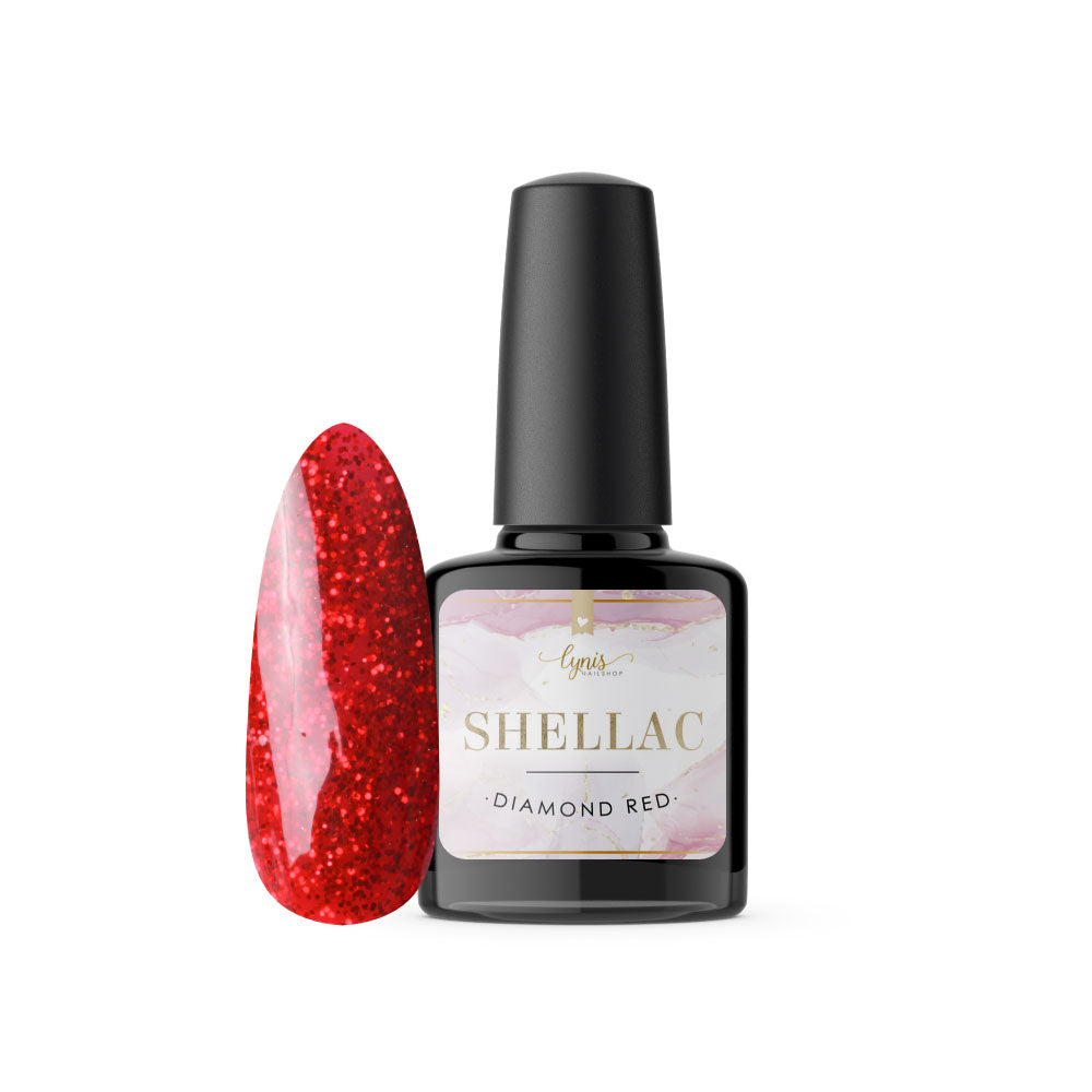 Shellac · Diamond Red 7,3ml für Nageldesign Nägel & Nagelstudios Shellac · Diamond Red 7,3ml, beige, gel polish, gellack, nail polish, uv lack für Nägel im Nageldesign & Nagelstudios