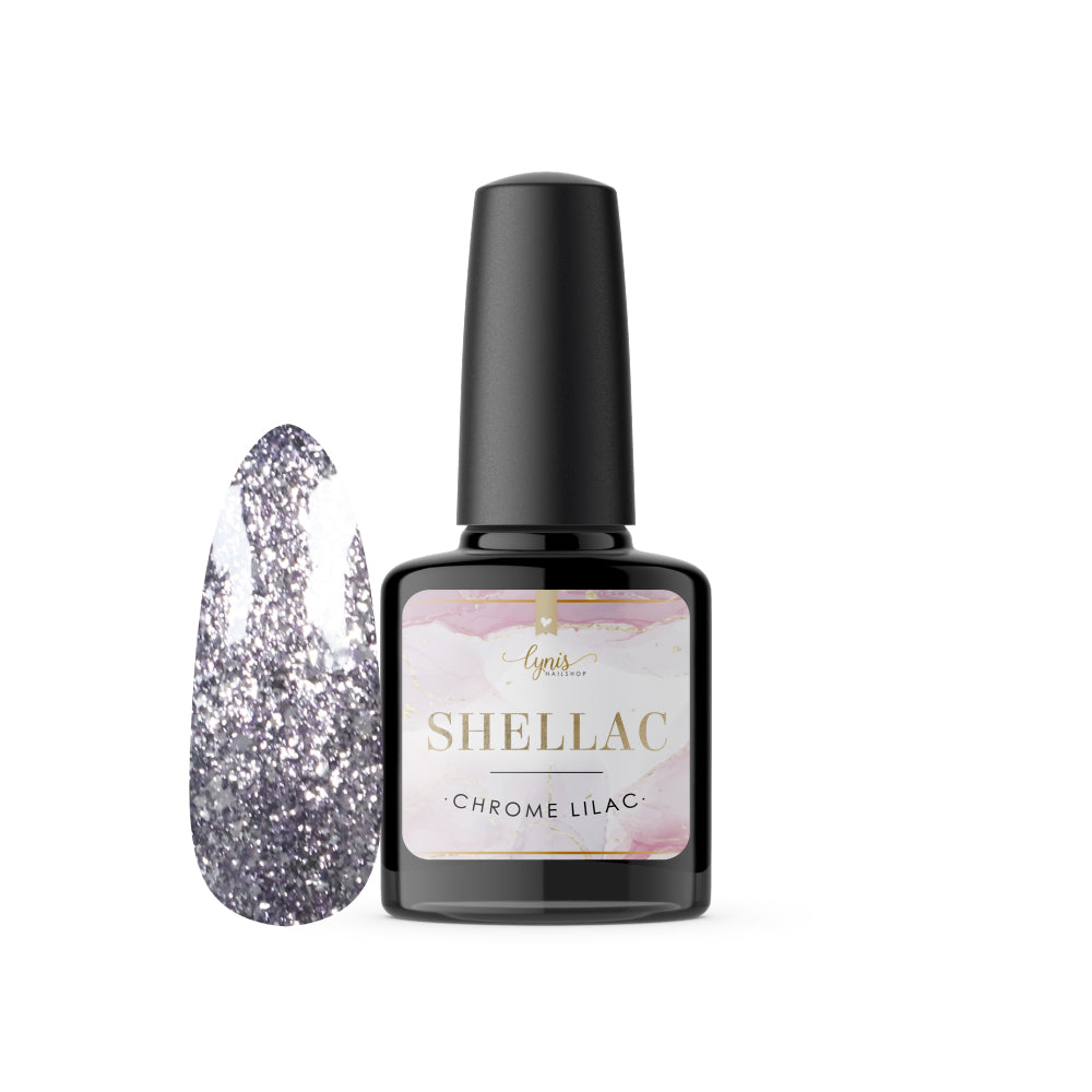 Shellac · Chrome Lilac 7,3ml für Nageldesign Nägel & Nagelstudios Shellac · Chrome Lilac 7,3ml, effekt Shellac, funkeln, gellack, gelpolish, glitter, glitzer, glitzer lacke, lila für Nägel im Nageldesign & Nagelstudios