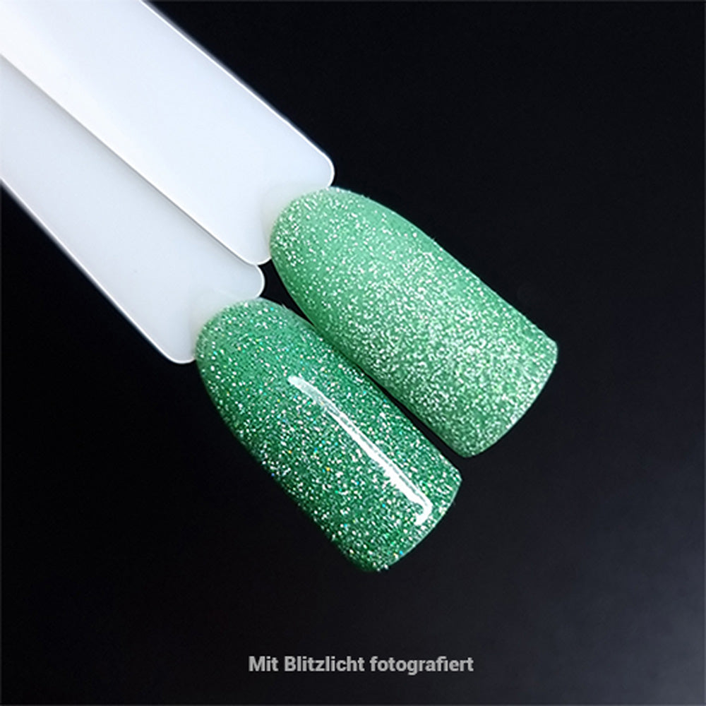 Shellac · Reflective 19 · 7.3ml für Nageldesign Nägel & Nagelstudios Shellac · Reflective 19 · 7.3ml, disco, effekt Shellac, funkeln, gellack, gelpolish, glitter, glitzer, glitzer lacke, green, grün, leuchtende farben, reflektierend für Nägel im Nageldesign & Nagelstudios