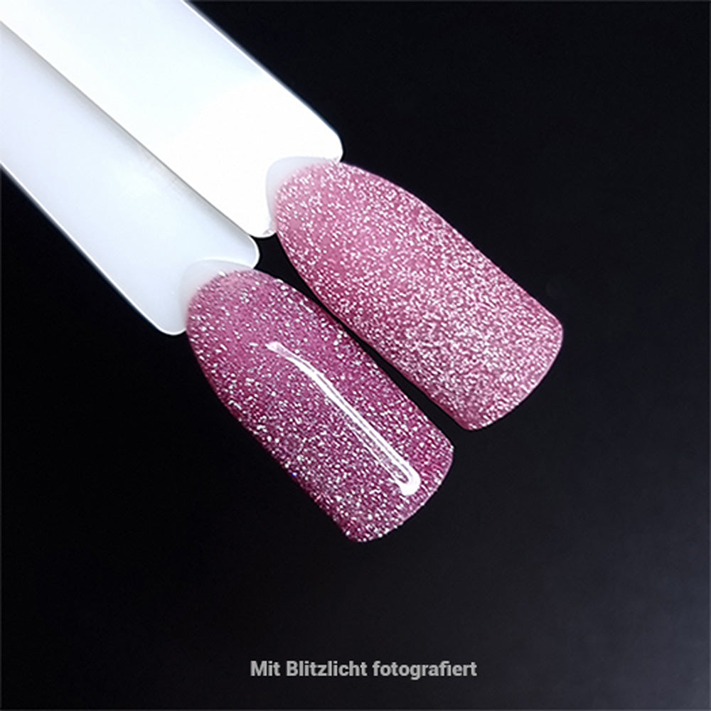 Shellac · Reflective 18 · 7.3ml für Nageldesign Nägel & Nagelstudios Shellac · Reflective 18 · 7.3ml, disco, effekt Shellac, funkeln, gellack, gelpolish, glitter, glitzer, glitzer lacke, leuchtende farben, reflektierend, rosa für Nägel im Nageldesign & Nagelstudios