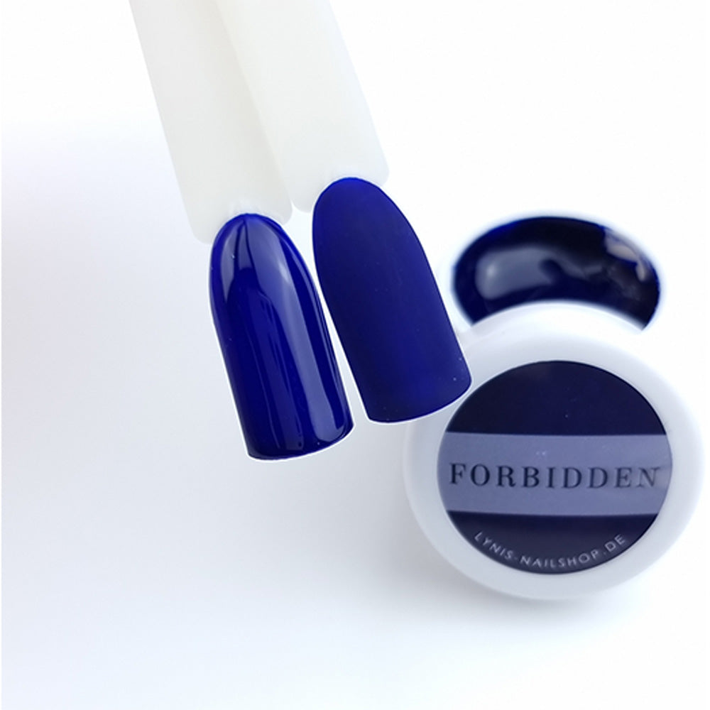 Farbgel Forbidden 5ml Premium* für Nageldesign Nägel & Nagelstudios Farbgel Forbidden 5ml Premium*, blau, blue, Color Gel, Colour Gel, cremig, Farbgel, premium für Nägel im Nageldesign & Nagelstudios