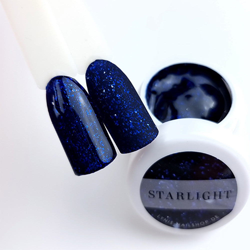 Farbgel Starlight 5ml Premium* für Nageldesign Nägel & Nagelstudios Farbgel Starlight 5ml Premium*, blau, blue, Color Gel, Colour Gel, cremig, Farbgel, glimmer, glitzer, premium, Schimmer für Nägel im Nageldesign & Nagelstudios