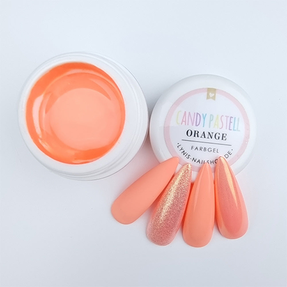 Candy Pastell Orange · Farbgel 5ml* für Nageldesign Nägel & Nagelstudios Candy Pastell Orange · Farbgel 5ml*, color gel, Farbe für Nägel, Gel Farben, Gelnägel Farbe für Nägel im Nageldesign & Nagelstudios