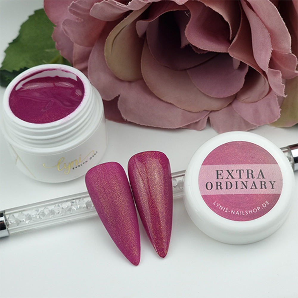 Farbgel Extraordinary 5ml Premium* für Nageldesign Nägel & Nagelstudios Farbgel Extraordinary 5ml Premium*, color gel, Farbe für Nägel, Gel Farben, Gelnägel Farbe, pink, schimmer für Nägel im Nageldesign & Nagelstudios