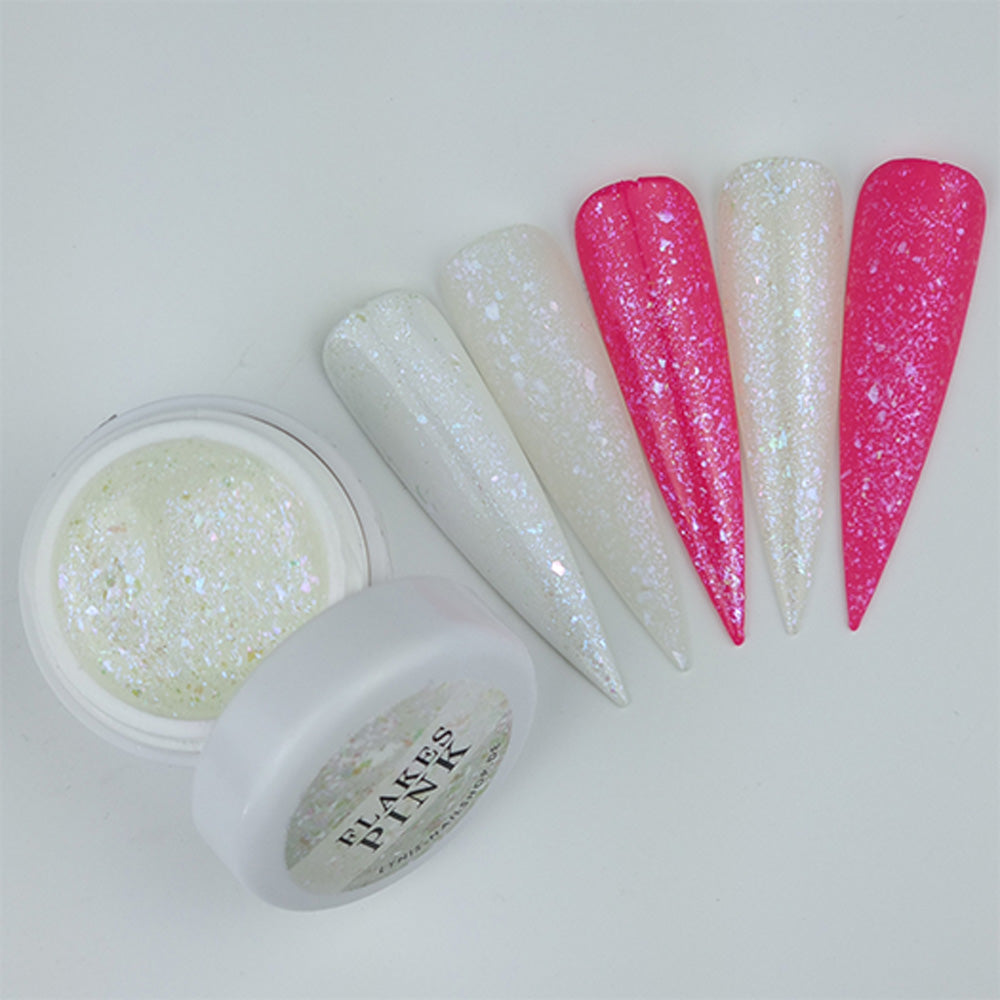 Farbgel Flakes Pink 5ml Premium* für Nageldesign Nägel & Nagelstudios Farbgel Flakes Pink 5ml Premium*, color gel, effektgel, Farbe für Nägel, Gel Farben, Gelnägel Farbe, Glitter Gel, Glitzergel, rosa für Nägel im Nageldesign & Nagelstudios