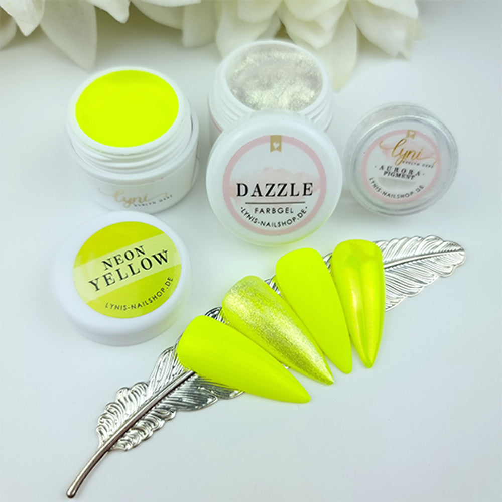 Neon Yellow · Dekogel 5ml** für Nageldesign Nägel & Nagelstudios Neon Yellow · Dekogel 5ml**, deko, dekogel, farbe, farbgel, gel, gelb, leuchtend, yellow für Nägel im Nageldesign & Nagelstudios