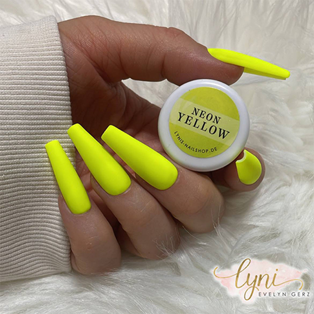 Neon Yellow · Dekogel 5ml** für Nageldesign Nägel & Nagelstudios Neon Yellow · Dekogel 5ml**, deko, dekogel, farbe, farbgel, gel, gelb, leuchtend, yellow für Nägel im Nageldesign & Nagelstudios