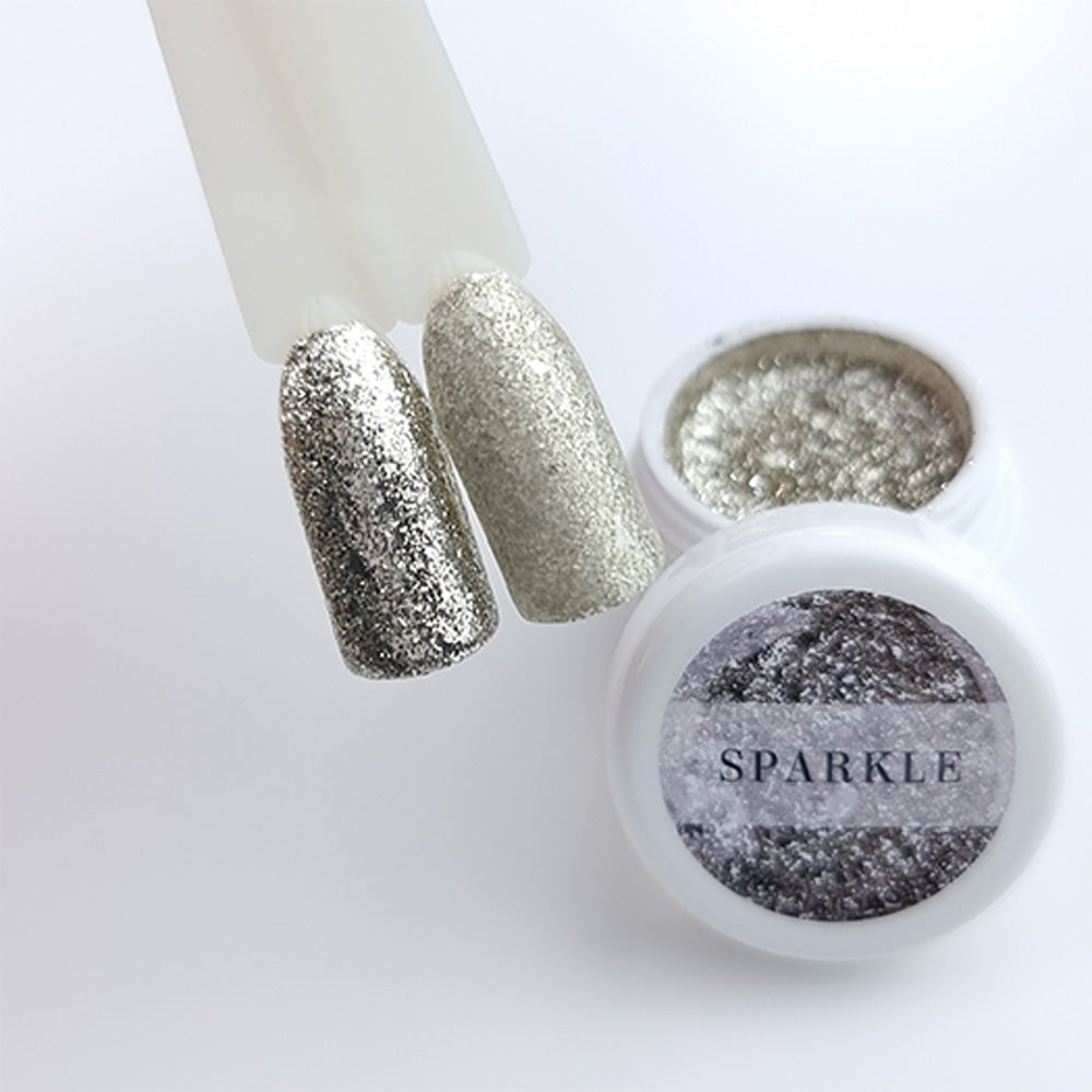Farbgel Sparkle 5ml Premium* für Nageldesign Nägel & Nagelstudios Farbgel Sparkle 5ml Premium*, color gel, Farbe für Nägel, Gel Farben, Gelnägel Farbe, Glitter, Glitzer, Gold für Nägel im Nageldesign & Nagelstudios