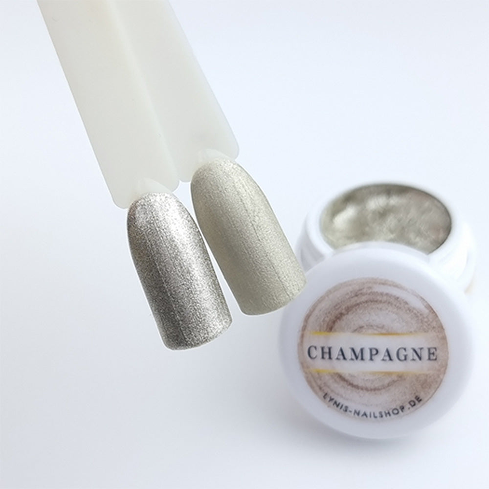 Farbgel Champagne 5ml Premium* für Nageldesign Nägel & Nagelstudios Farbgel Champagne 5ml Premium*, color gel, Farbe für Nägel, Gel Farben, Gelnägel Farbe, Gold für Nägel im Nageldesign & Nagelstudios