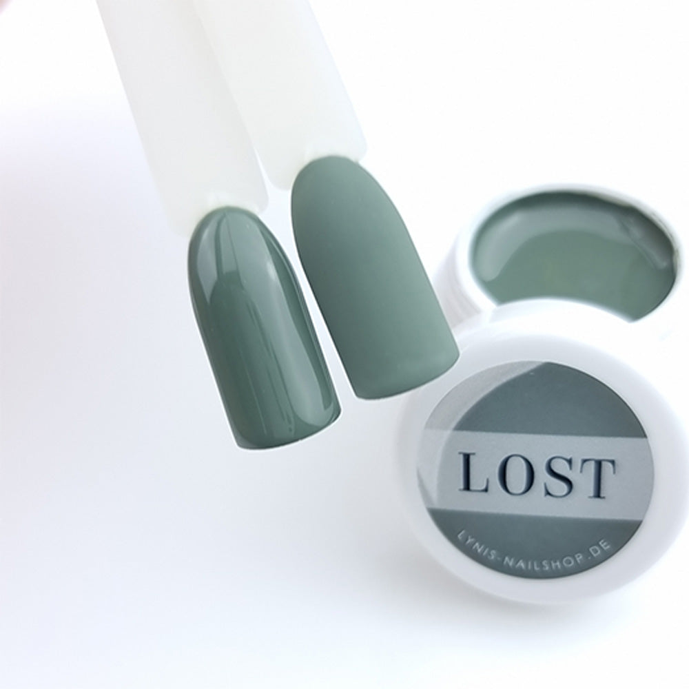 Farbgel Lost 5ml Premium* für Nageldesign Nägel & Nagelstudios Farbgel Lost 5ml Premium*, color gel, Farbe für Nägel, Gel Farben, Gelnägel Farbe, grün für Nägel im Nageldesign & Nagelstudios