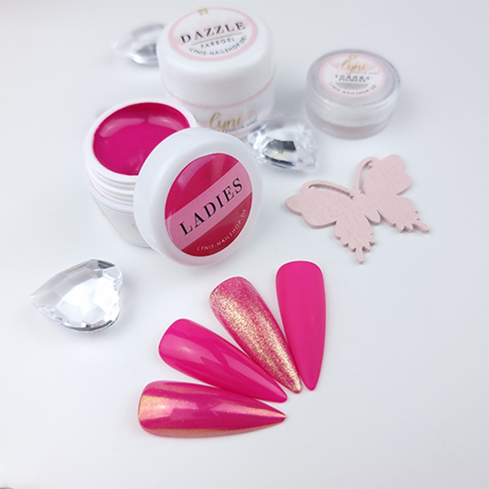 Farbgel Ladies 5ml Premium* für Nageldesign Nägel & Nagelstudios Farbgel Ladies 5ml Premium*, color gel, Farbe für Nägel, Gel Farben, Gelnägel Farbe, pink für Nägel im Nageldesign & Nagelstudios