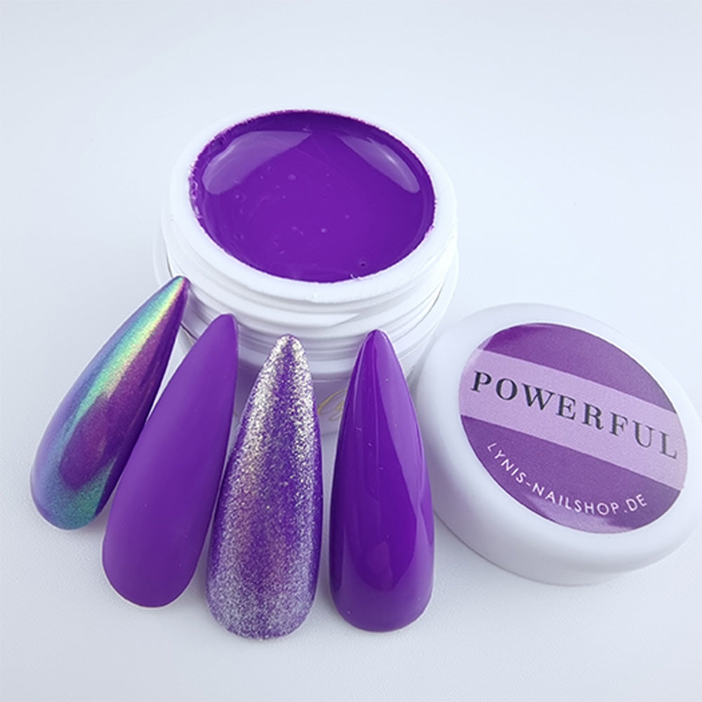Farbgel Powerful 5ml Premium* für Nageldesign Nägel & Nagelstudios Farbgel Powerful 5ml Premium*, color gel, Farbe für Nägel, Gel Farben, Gelnägel Farbe, lila für Nägel im Nageldesign & Nagelstudios