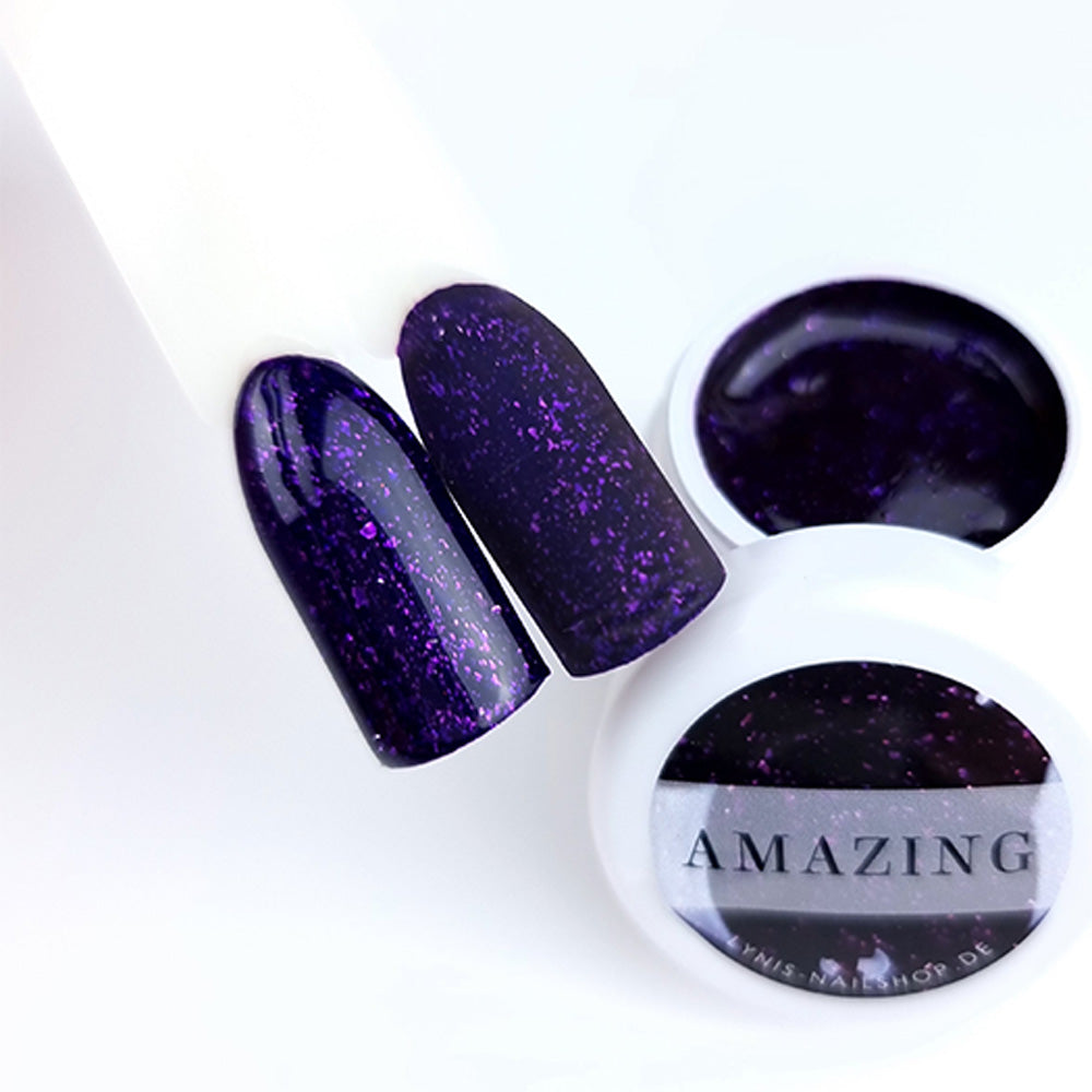 Farbgel Amazing 5ml Premium* für Nageldesign Nägel & Nagelstudios Farbgel Amazing 5ml Premium*, Color Gel, Colour Gel, cremig, Farbgel, glimmer, glitzer, lila, lilac, premium, Schimmer für Nägel im Nageldesign & Nagelstudios