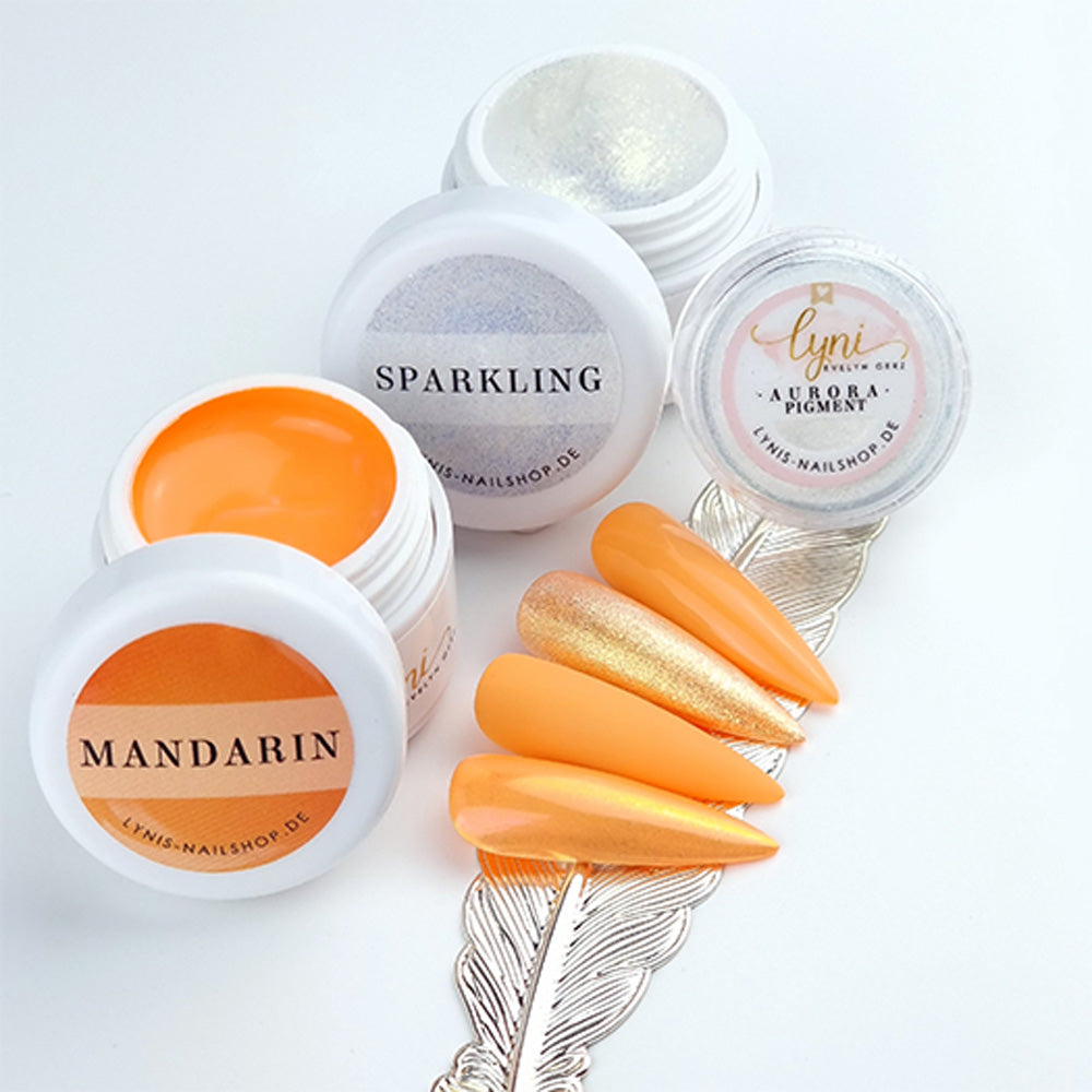 Farbgel Mandarin 5ml Premium* für Nageldesign Nägel & Nagelstudios Farbgel Mandarin 5ml Premium*, color gel, Farbe für Nägel, Gel Farben, Gelnägel Farbe, orange für Nägel im Nageldesign & Nagelstudios