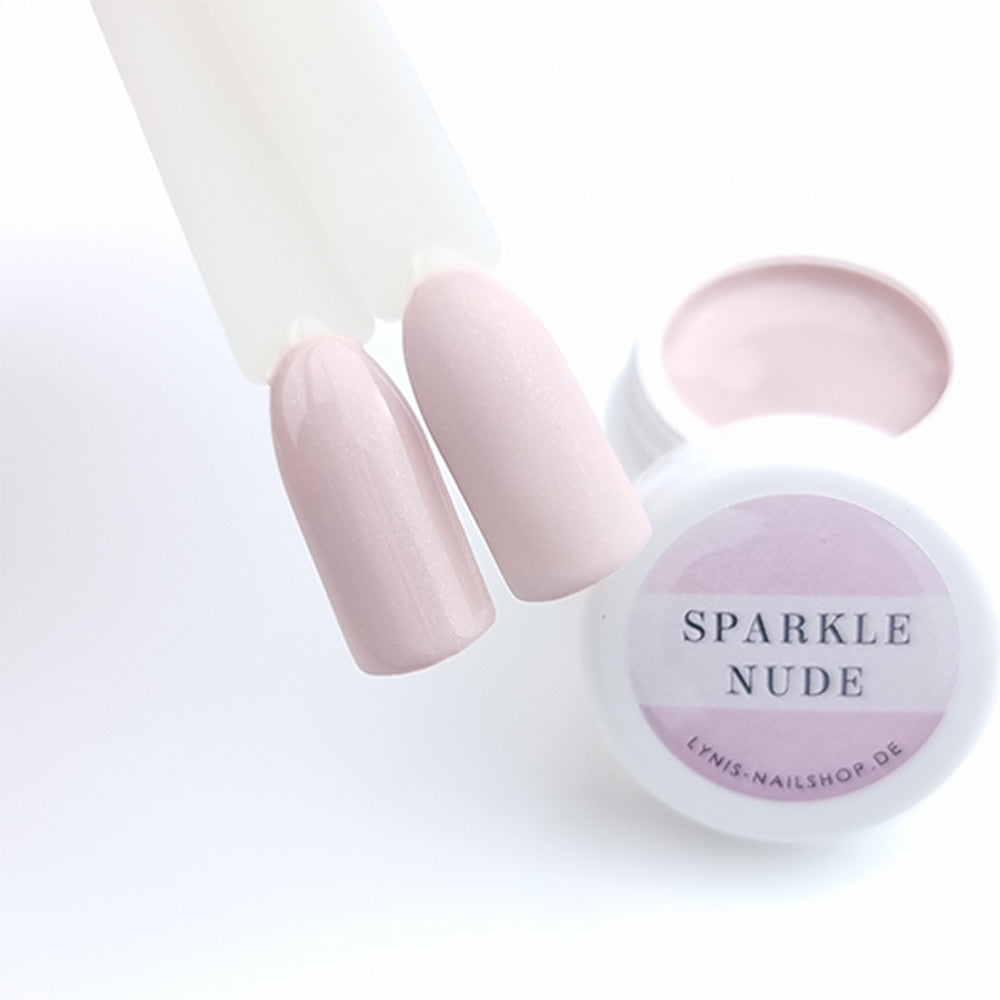 Farbgel Sparkle Nude 5ml Premium* für Nageldesign Nägel & Nagelstudios Farbgel Sparkle Nude 5ml Premium*, beige, braun, color gel, Farbe für Nägel, Gel Farben, Gelnägel Farbe, glimmer, glitzer, nude, schimmer für Nägel im Nageldesign & Nagelstudios