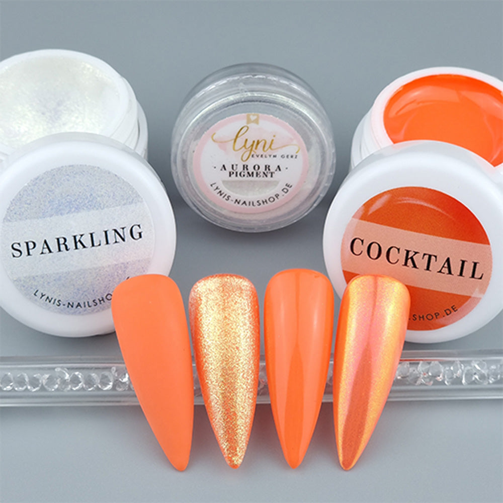 Farbgel Cocktail 5ml Premium* für Nageldesign Nägel & Nagelstudios Farbgel Cocktail 5ml Premium*, color gel, Farbe für Nägel, Gel Farben, Gelnägel Farbe, orange für Nägel im Nageldesign & Nagelstudios