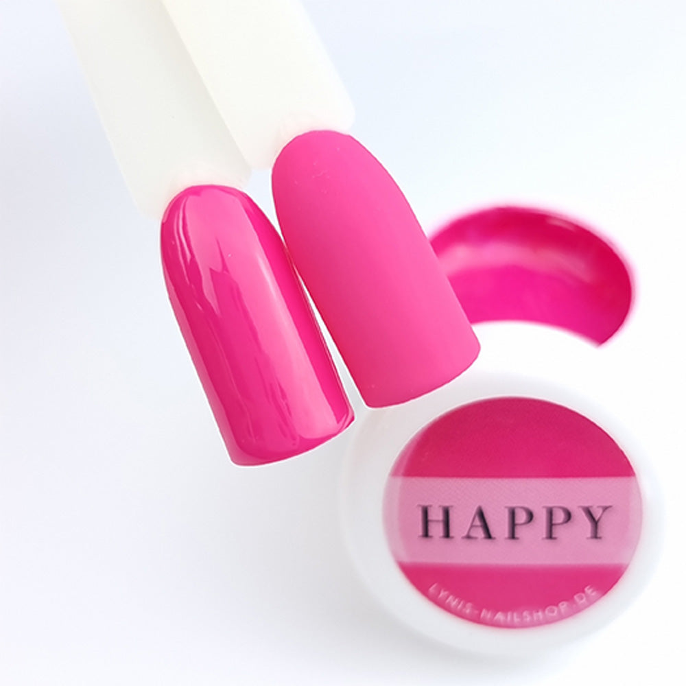 Farbgel Happy 5ml Premium* für Nageldesign Nägel & Nagelstudios Farbgel Happy 5ml Premium*, color gel, Farbe für Nägel, Gel Farben, Gelnägel Farbe, pink für Nägel im Nageldesign & Nagelstudios