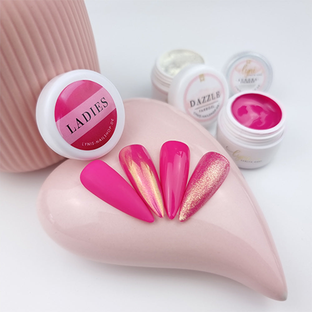 Farbgel Ladies 5ml Premium* für Nageldesign Nägel & Nagelstudios Farbgel Ladies 5ml Premium*, color gel, Farbe für Nägel, Gel Farben, Gelnägel Farbe, pink für Nägel im Nageldesign & Nagelstudios