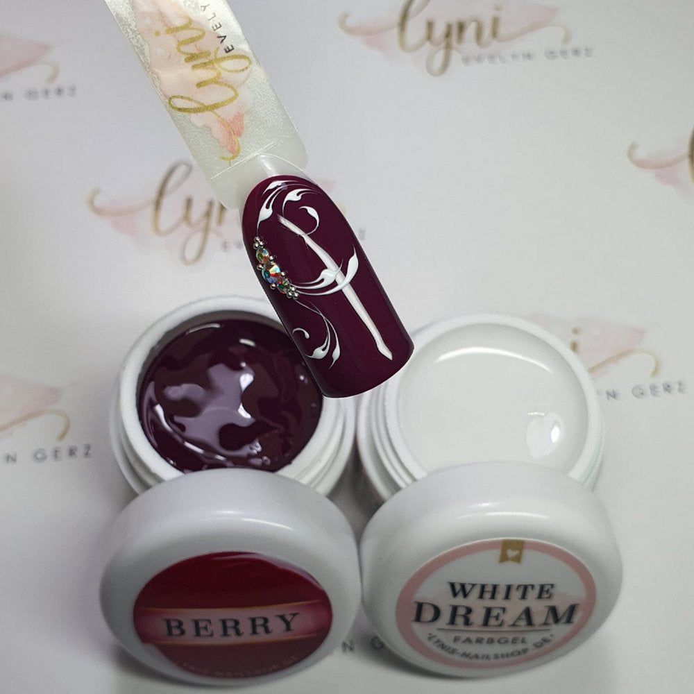 Farbgel Berry 5ml Premium* für Nageldesign Nägel & Nagelstudios Farbgel Berry 5ml Premium*, beerenton, beerig, color gel, Farbe für Nägel, Gel Farben, Gelnägel Farbe, Pink für Nägel im Nageldesign & Nagelstudios